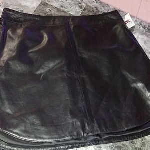 BB Dakota Leather Skirt.